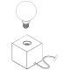 Eglo - Stolní lampa 1xE27/40W/230V hnědá