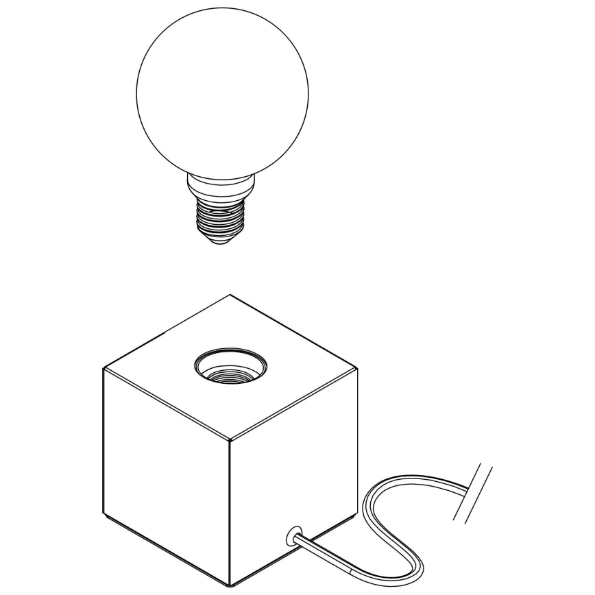 Eglo - Stolní lampa 1xE27/40W/230V bronzová