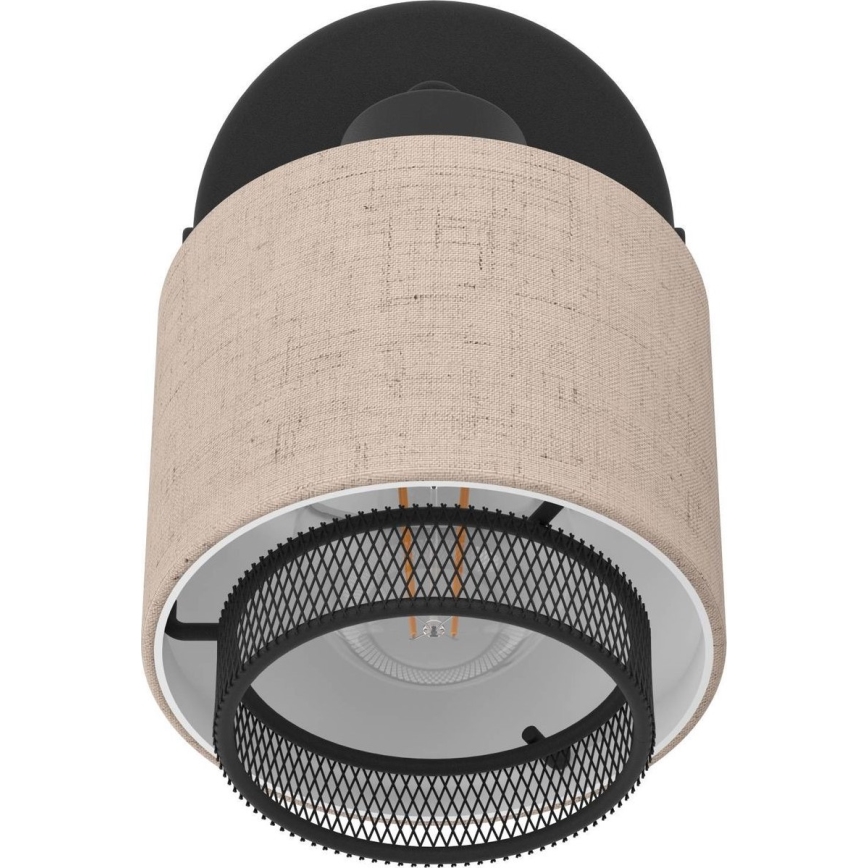 Eglo - Nástěnné bodové svítidlo 1xE14/40W/230V černá/béžová