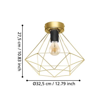 Eglo - Stropní svítidlo 1xE27/60W/230V