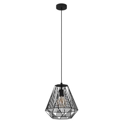 Eglo - Lustr na lanku 1xE27/40W/230V černá