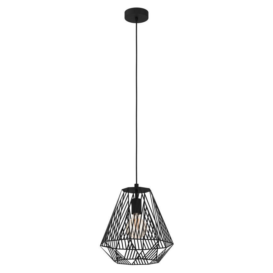 Eglo - Lustr na lanku 1xE27/40W/230V černá