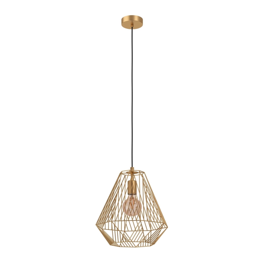 Eglo - Lustr na lanku 1xE27/40W/230V zlatá