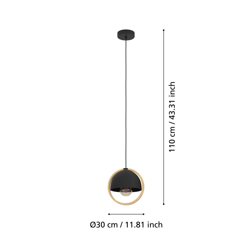Eglo - Lustr na lanku 1xE27/40W/230V