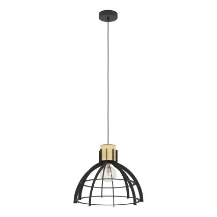 Eglo - Lustr na lanku 1xE27/40W/230V černá