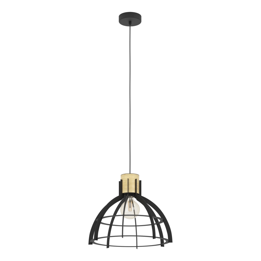 Eglo - Lustr na lanku 1xE27/40W/230V černá
