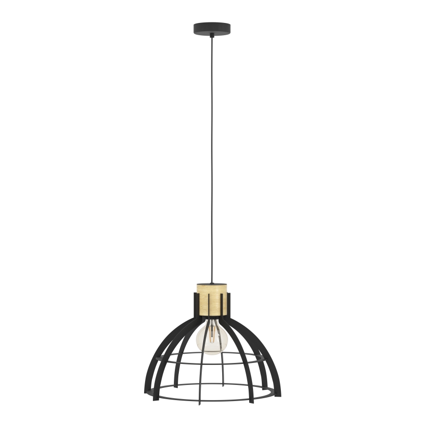 Eglo - Lustr na lanku 1xE27/40W/230V černá