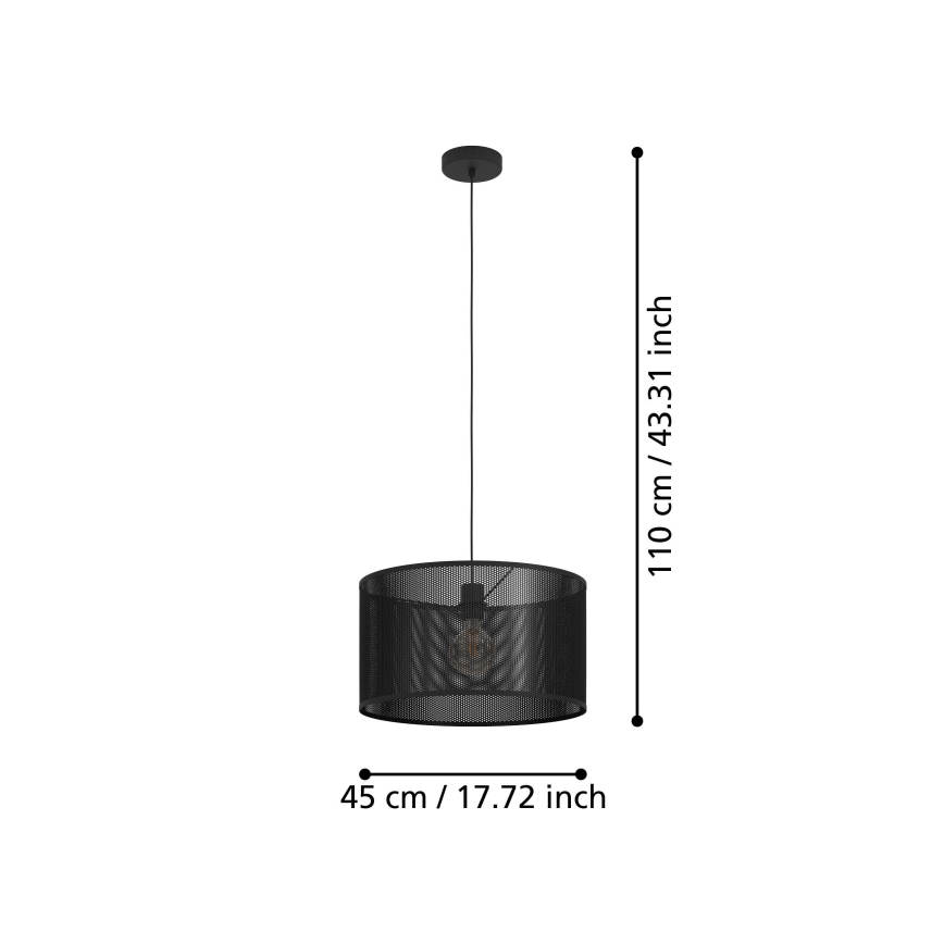 Eglo - Lustr na lanku 1xE27/40W/230V