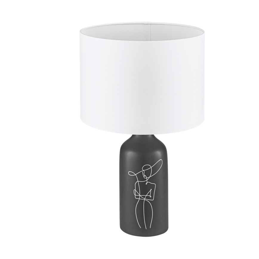 Eglo - Stolní lampa 1xE27/40W/230V bílá/černá