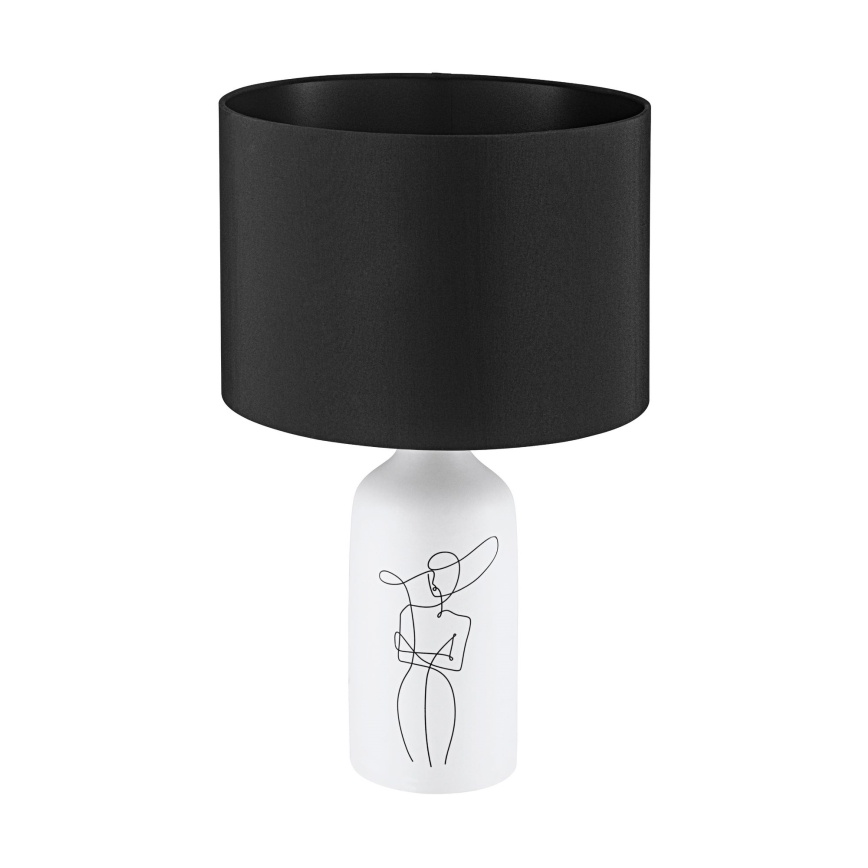 Eglo - Stolní lampa 1xE27/40W/230V černá/bílá