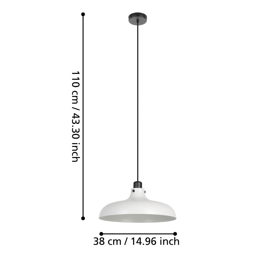 Eglo - Lustr na lanku 1xE27/40W/230V