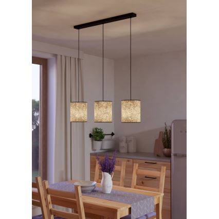 Eglo - Lustr na lanku 3xE27/25W/230V