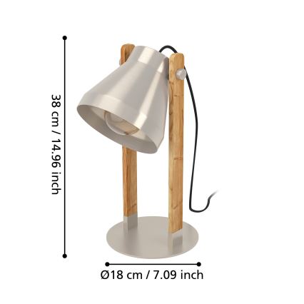 Eglo - Stolní lampa 1xE27/40W/230V