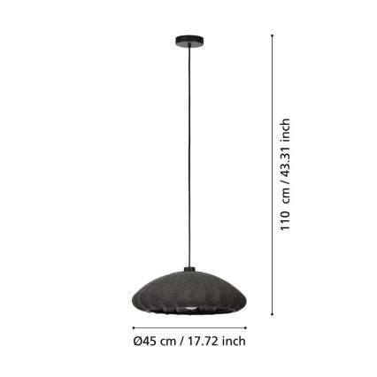 Eglo - Lustr na lanku 1xE27/40W/230V pr. 45 cm