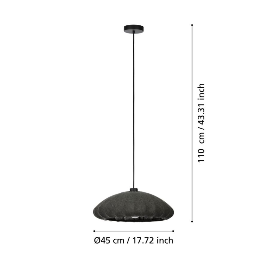 Eglo - Lustr na lanku 1xE27/40W/230V pr. 45 cm