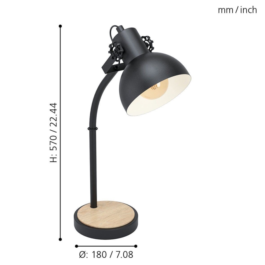 Eglo - Stolní lampa 1xE27/28W/230V