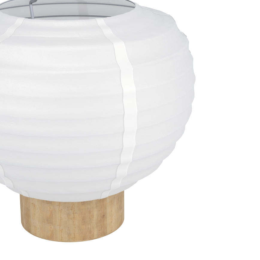 Eglo - Stolní lampa 1xE27/40W/230V bílá/béžová