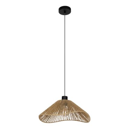 Eglo - Lustr na lanku 1xE27/60W/230V hnědá