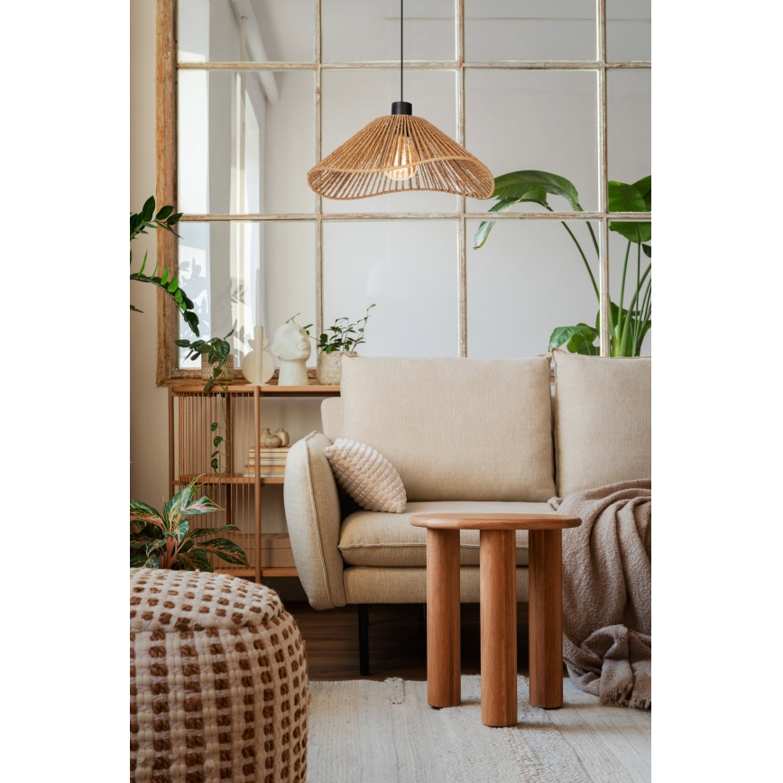 Eglo - Lustr na lanku 1xE27/60W/230V hnědá