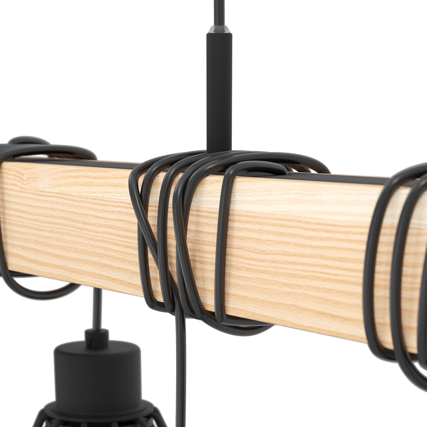 Eglo - Lustr na lanku TOWNSHEND 9xE27/60W/230V - FSC certifikováno