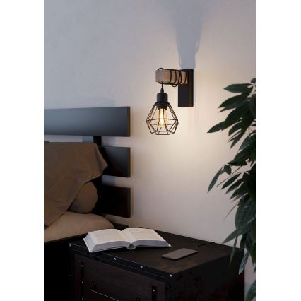 Eglo - Nástěnné svítidlo TOWNSHEND 1xE27/60W/230V