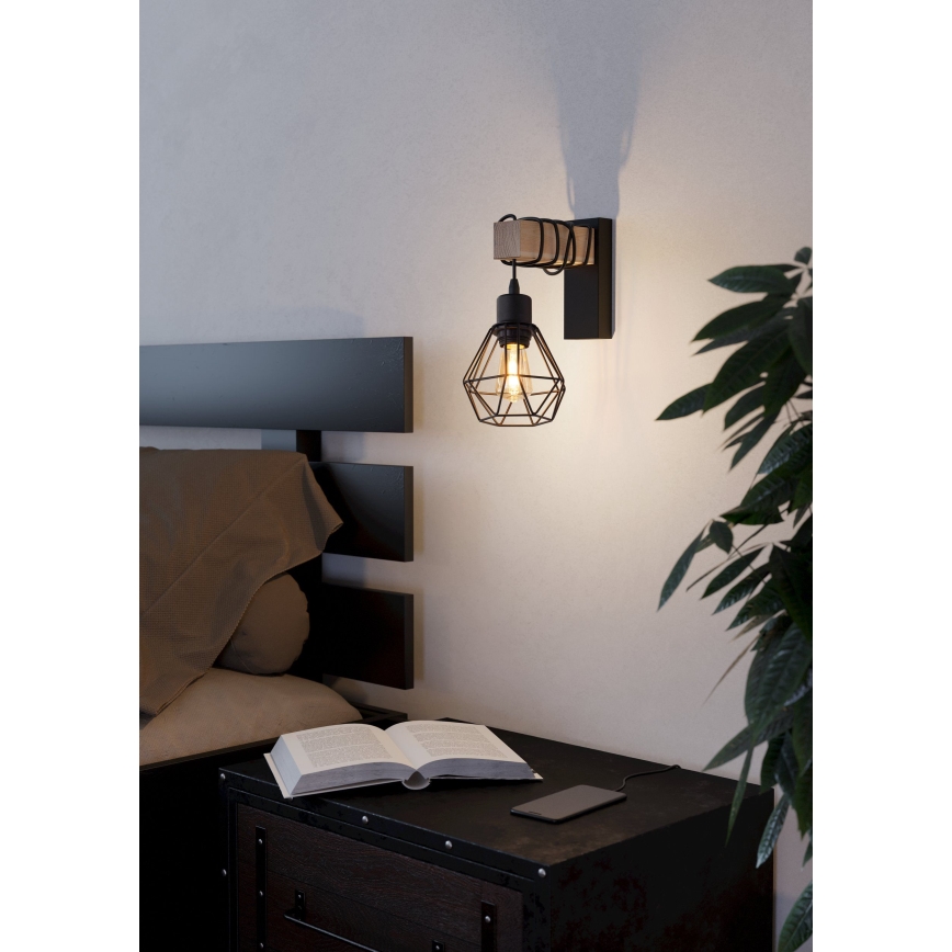 Eglo - Nástěnné svítidlo TOWNSHEND 1xE27/60W/230V