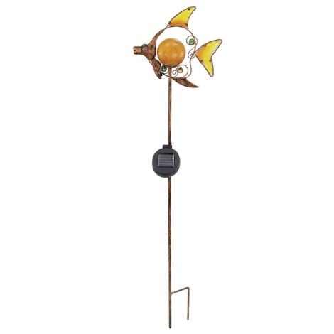 EGLO 47098 - Solární lampa ryba 1xLED/0,015W bronz IP44
