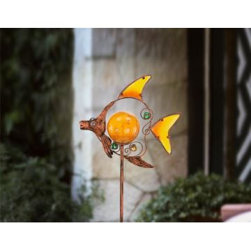 EGLO 47098 - Solární lampa ryba 1xLED/0,015W bronz IP44