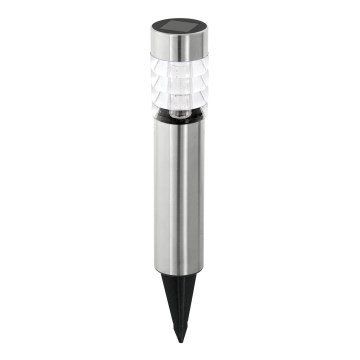 Eglo 48581 - Solární lampa se senzorem LED/0,06W/1,2V 100 mAh IP44 matný chrom