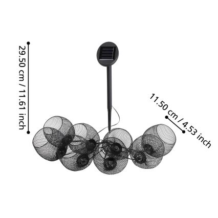 Eglo 48964 - LED Solární řetěz 8xLED/3m 600 mAh IP44