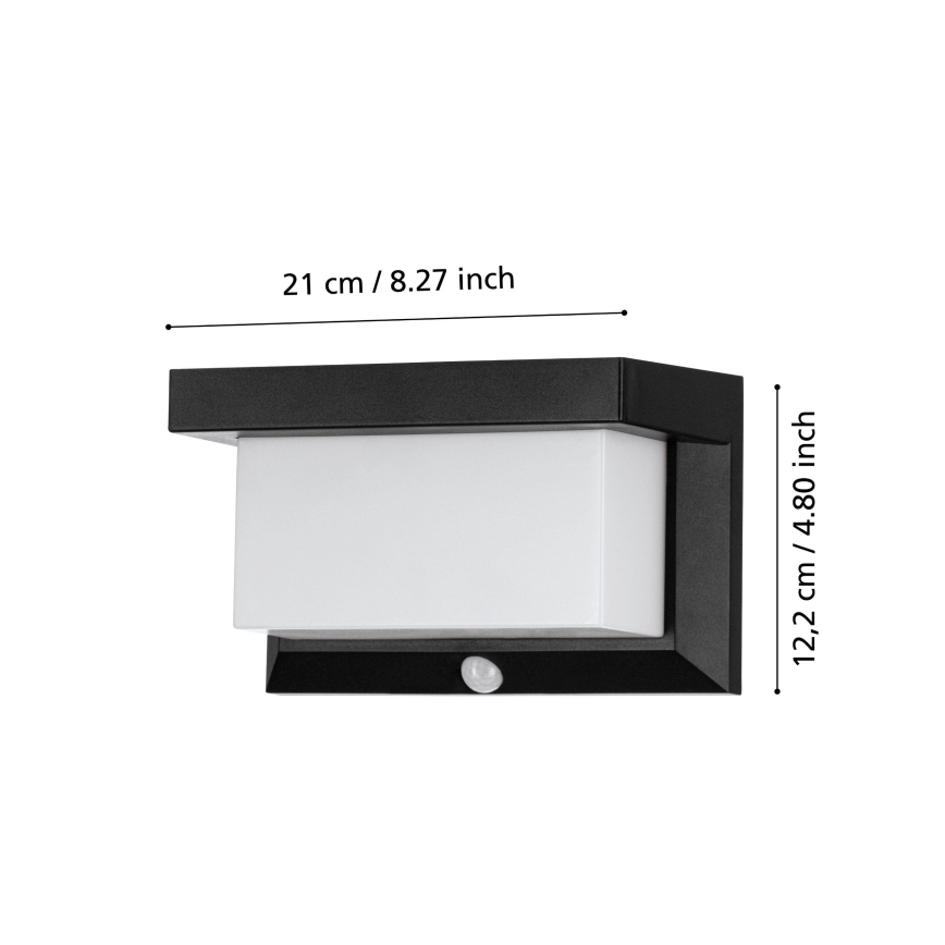 Eglo - LED Solární nástěnné svítidlo se senzorem LED/3,84W/3,7V 2000 mAh IP44