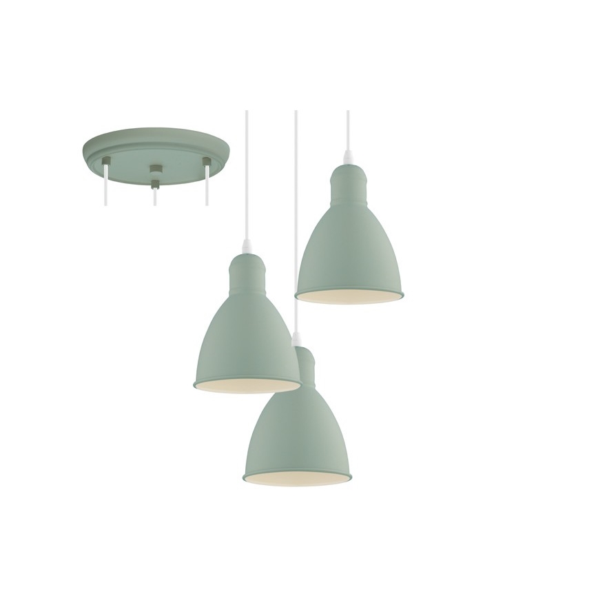 EGLO 49095 - Lustr na lanku PRIDDY-P 3xE27/60W/230V