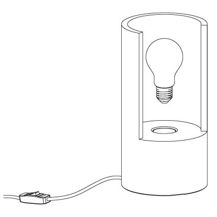 Eglo 49111 - Stolní lampa LYNTON 1xE27/60W/230V