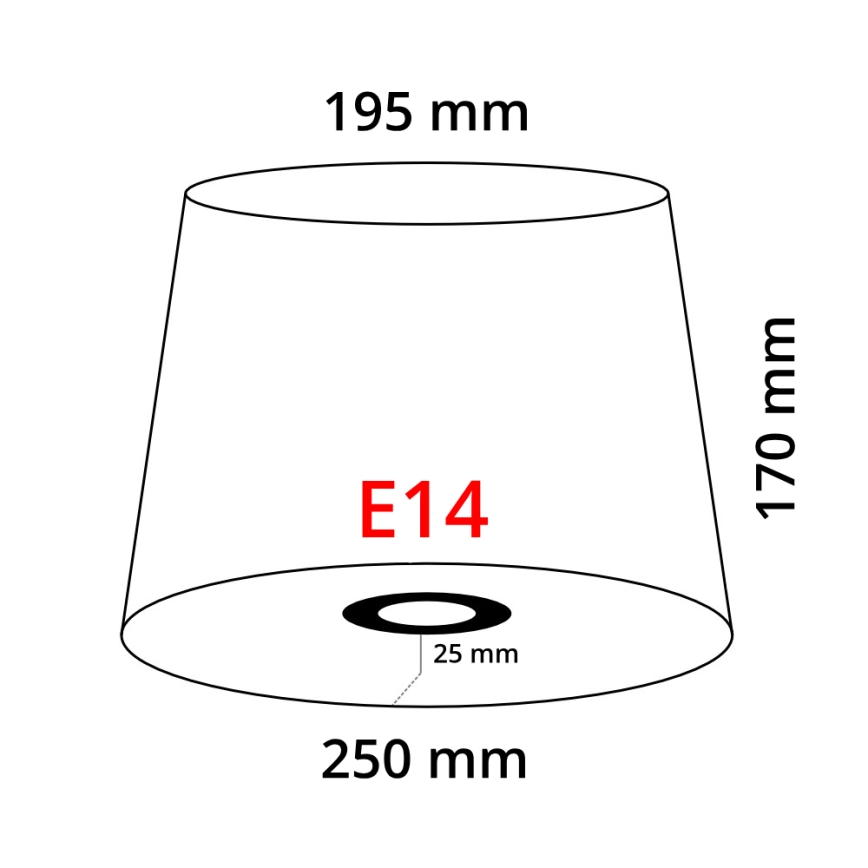 Eglo 49412 - Stínidlo VINTAGE bílá skládané E14 pr.24,5 cm