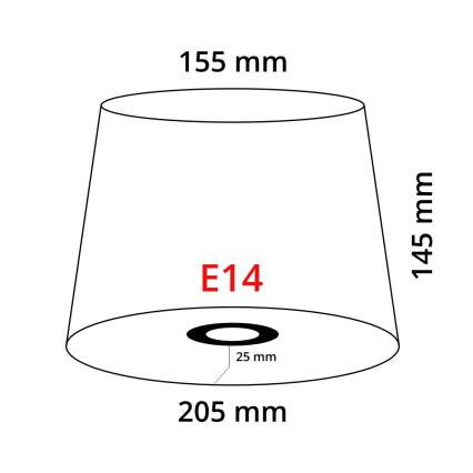 Eglo 49438 - Stínidlo VINTAGE E14 pr. 20,5 cm