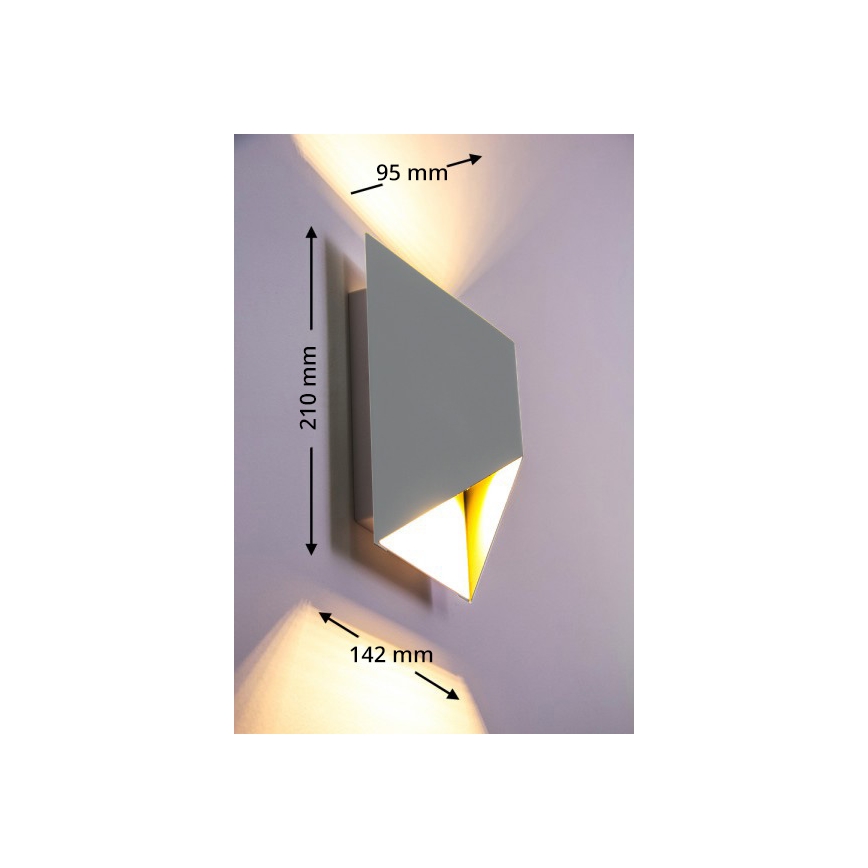 Eglo - Edi Light 54603 - LED Venkovní nástěnné svítidlo PREDAZZO 2xLED/2,5W/230V IP44