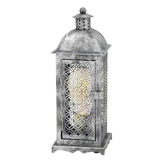 Eglo 54617 - LED Stolní lampa 1xE27/4W/230V 3000K stříbrná