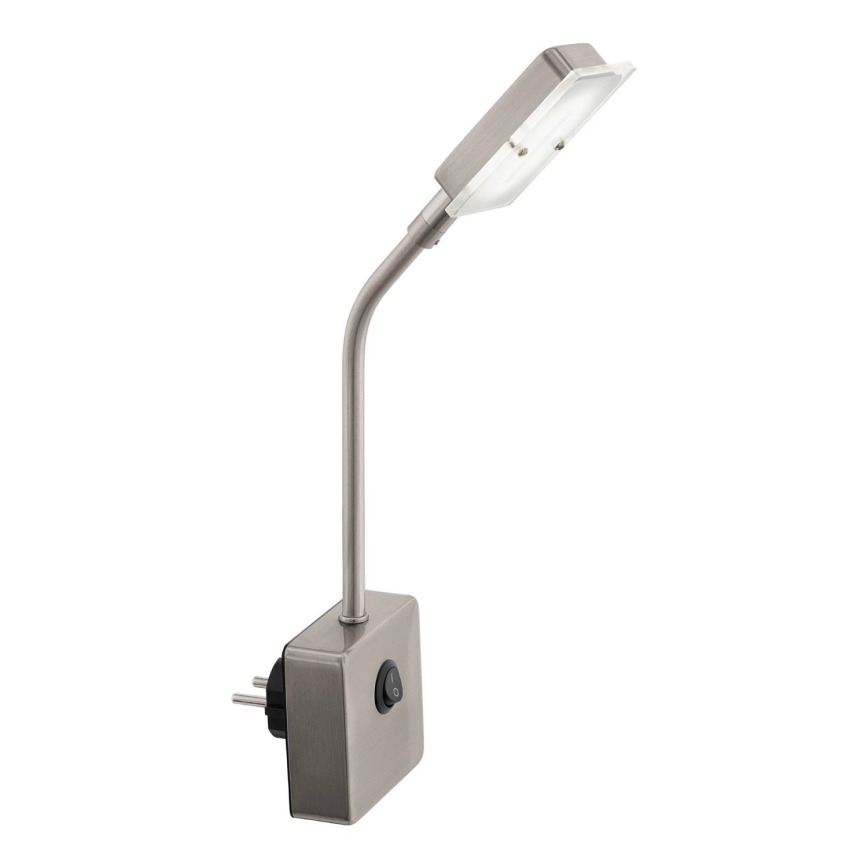 Eglo 54651 - LED Svítidlo do zásuvky LED/4,5W/230V 3000K matný chrom