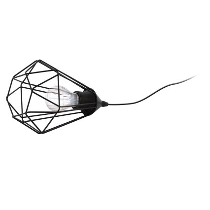 Eglo 54889 - LED Stolní svítidlo do zásuvky 1xE27/4W/230V 3000K černá
