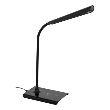 Eglo 55122 - LED Stmívatelná stolní lampa s bezdrátovým nabíjením LED/5,5W/230V černá
