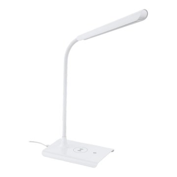 Eglo 55123 - LED Stmívatelná stolní lampa s bezdrátovým nabíjením LED/5,5W/230V bílá