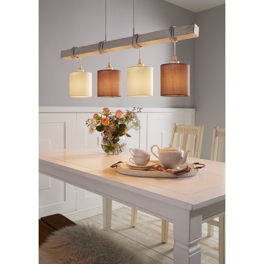 Eglo 55206 - Lustr na lanku TOWNSHEND 4xE27/60W/230V
