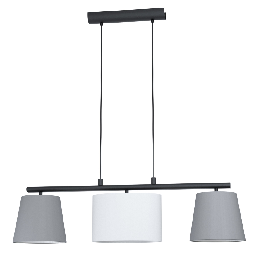 Eglo 55207 - Lustr na lanku ALMEIDA 3xE14/25W/230V šedá
