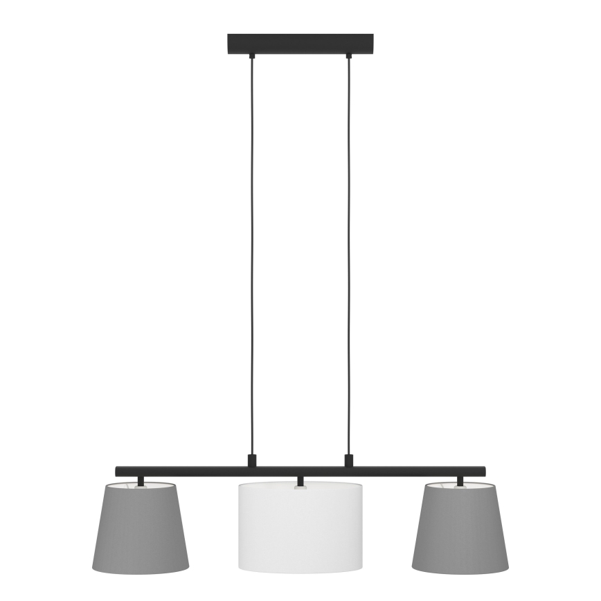 Eglo 55207 - Lustr na lanku ALMEIDA 3xE14/25W/230V šedá