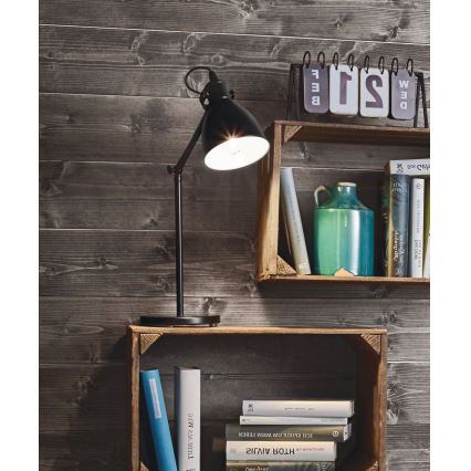 Eglo 55251 - Stolní lampa PRIDDY 1xE27/40W/230V černá