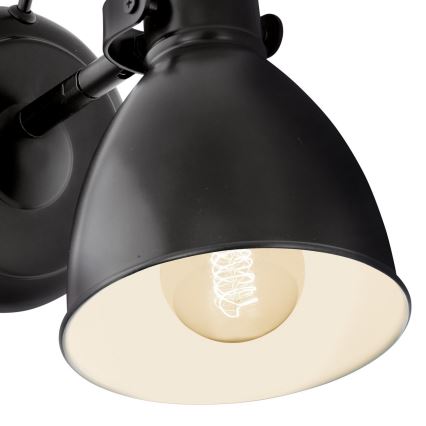 Eglo 55261 - Nástěnná lampa PRIDDY 1xE27/40W/230V černá