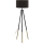 Eglo 55291 - Stojací lampa BIDFORD 1xE27/60W/230V černá/hnědá