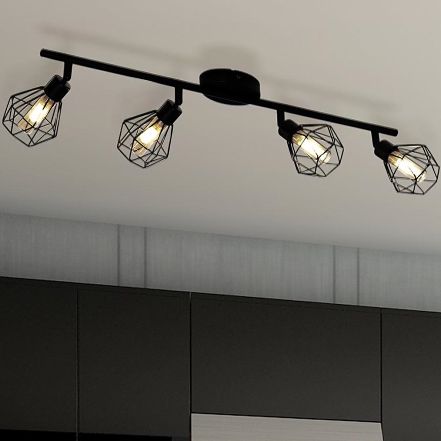 Eglo 55301 - LED Bodové svítidlo ZAPATA 4xG9/3W/230V černá