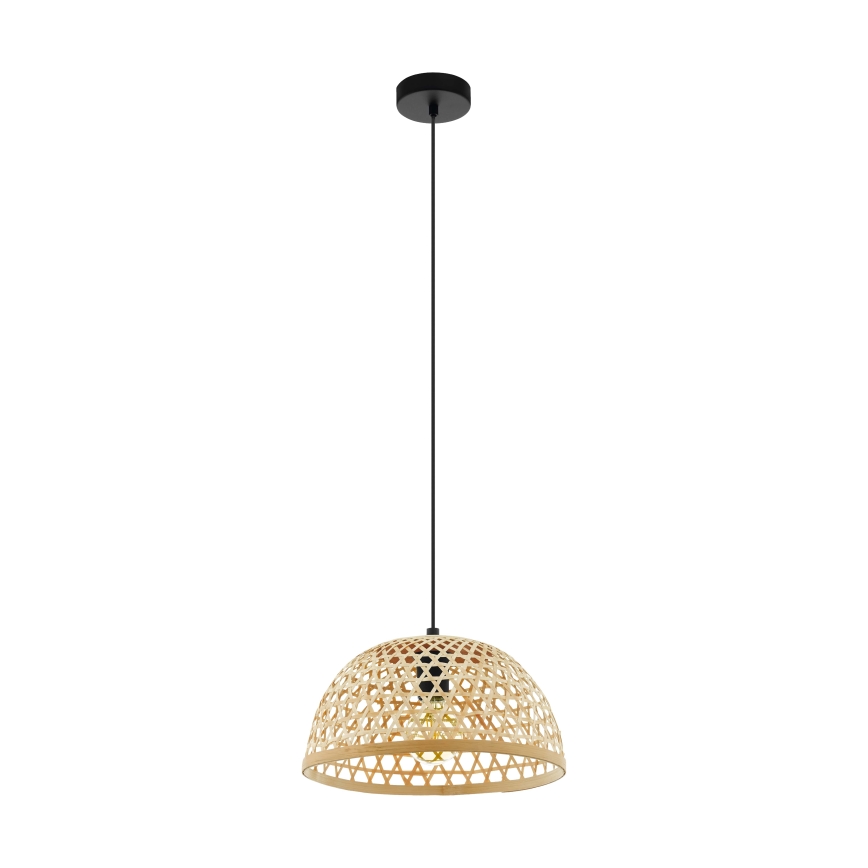 Eglo 55695 - Lustr na lanku CLAVERDON 1xE27/40W/230V pr. 37 cm béžová