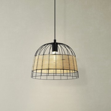 Eglo 55709 - Lustr na lanku ANWICK 1xE27/40W/230V ratan